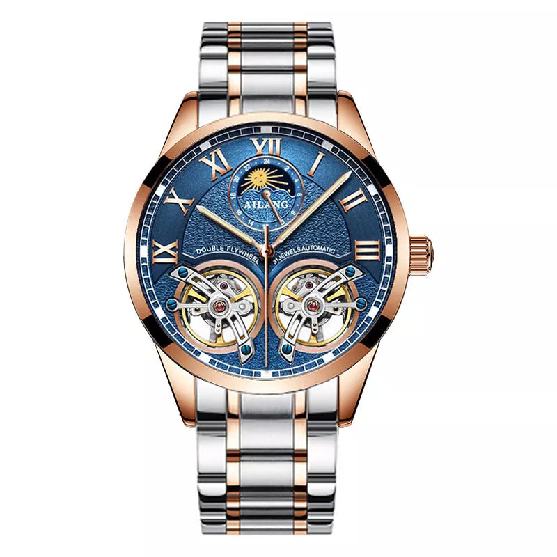 Moon Phase Automatic Mechanical Wristwatch