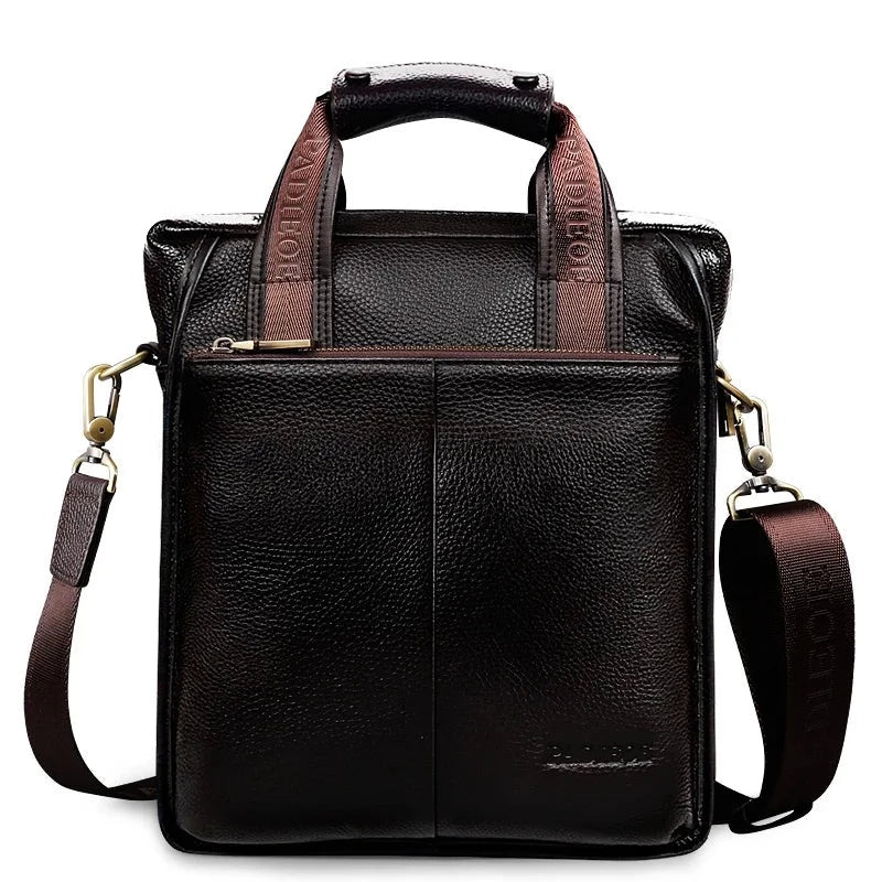 Classic Leather Briefcase: Stylish Messenger