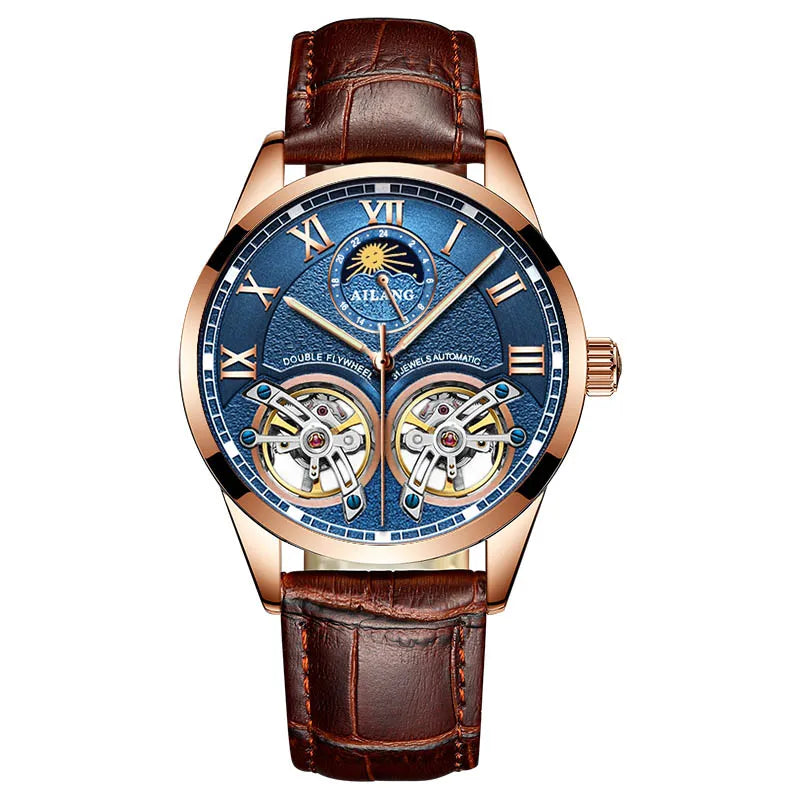 Moon Phase Automatic Mechanical Wristwatch