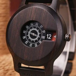 Wooden Wrist Watch For Men: Luxury Quartz Timepiece