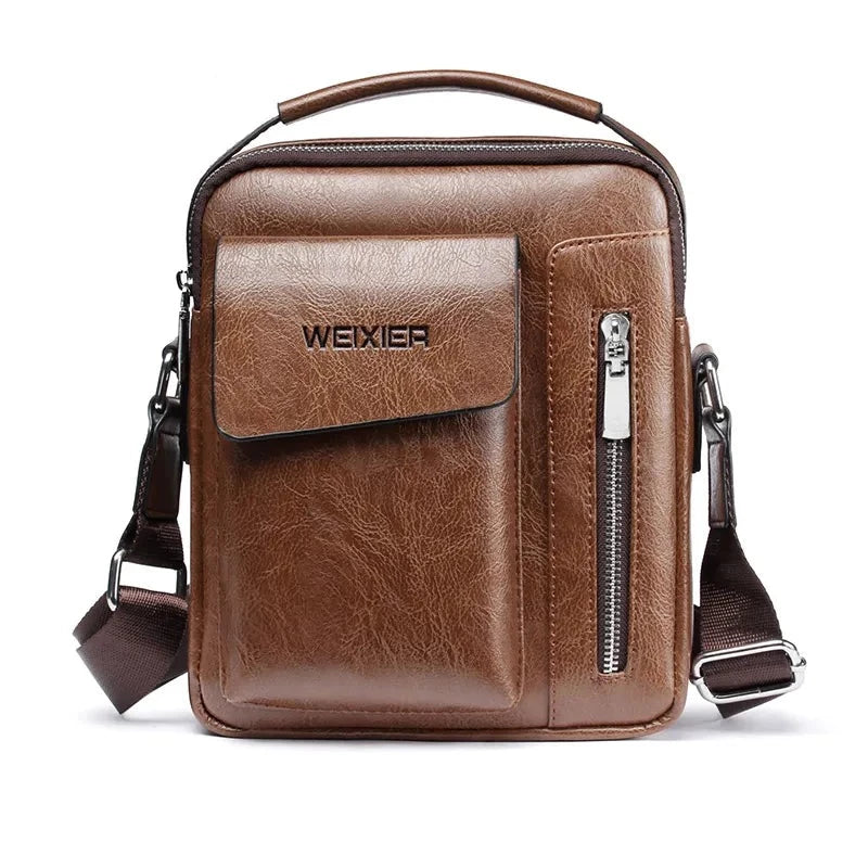 Versatile Men's Crossbody: Multi-function & Stylish Flap