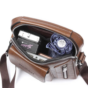 Versatile Men's Crossbody: Multi-function & Stylish Flap