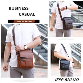 Men's PU Crossbody: Business Casual Luxury