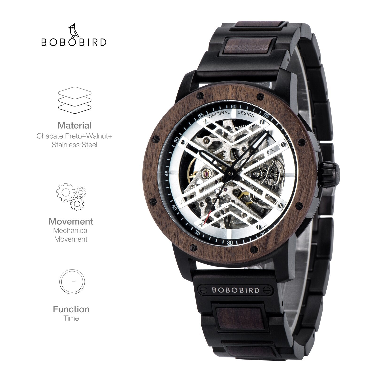 Automatic Skeleton Wristwatch