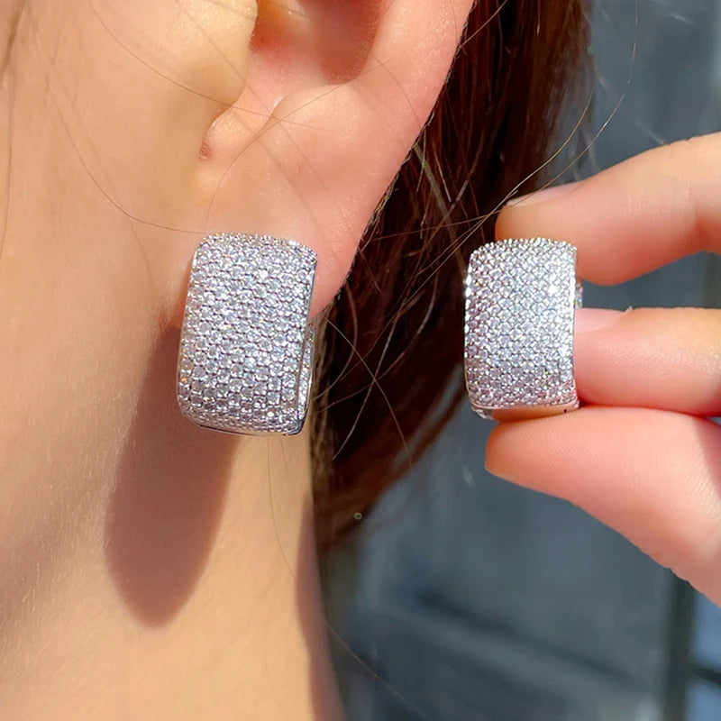 Dazzling Radiance Hoop Earrings