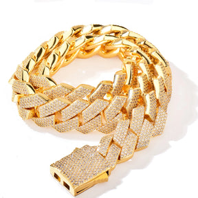 Iced Out Zirconia Link Necklace