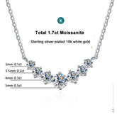 Moissanite Wedding Necklace - Sterling Silver