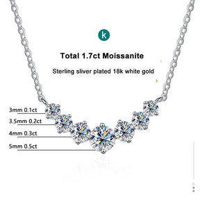 Moissanite Wedding Necklace - Sterling Silver