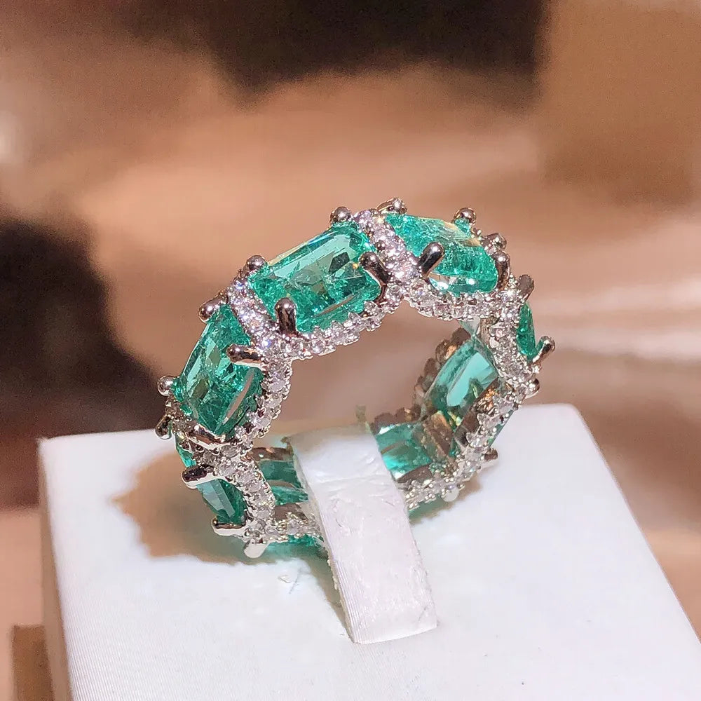 Paraiba Bliss: Luxe Zircon Ring