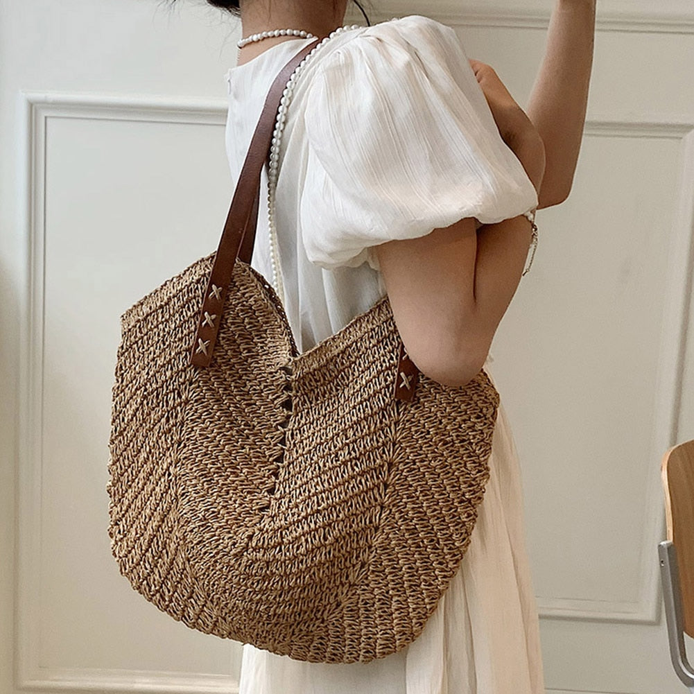 Woven Summer Shoulder Bag Versatile Women Crossbody Bags Fashion