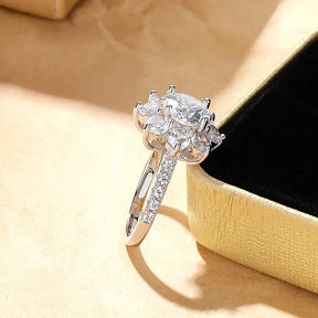 Eternal Bloom Moissanite Sunflower Ring