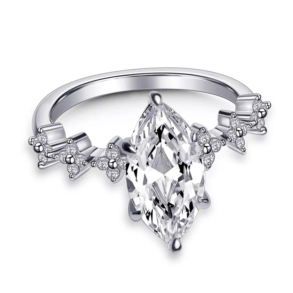 Dazzling Marquise Radiance Rings