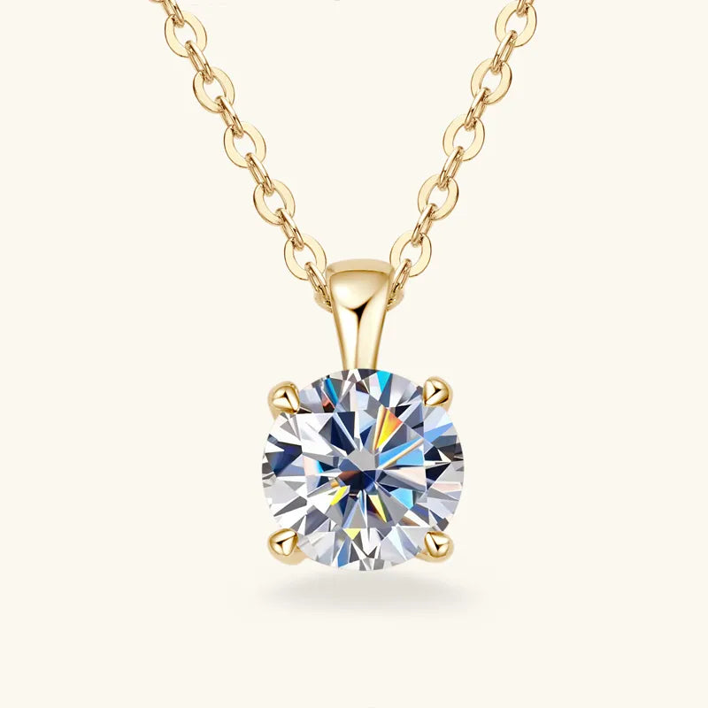 Lumina Radiance Moissanite Solitaire Necklace