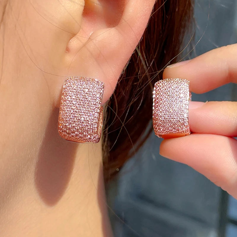 Dazzling Radiance Hoop Earrings