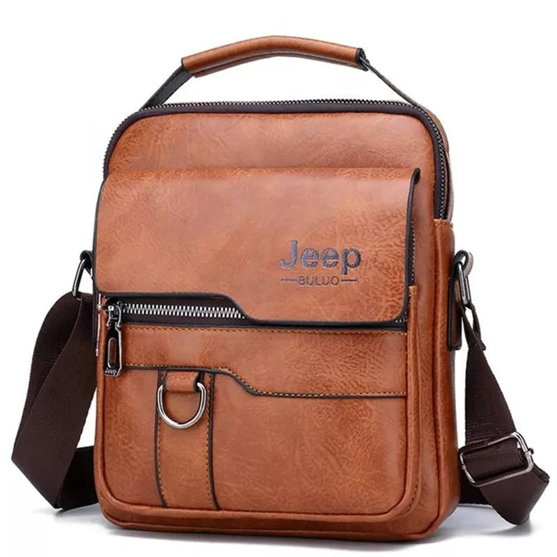 Men's PU Crossbody: Business Casual Luxury