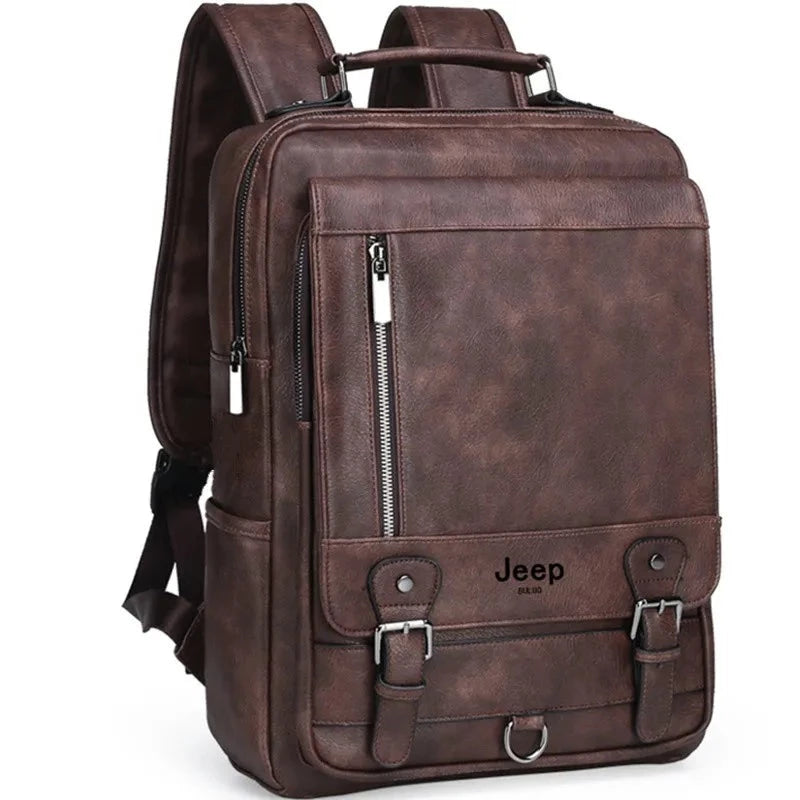 Stylish Leather Backpack: Business & Travel