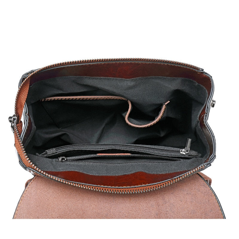 Leather Backpack Purses 