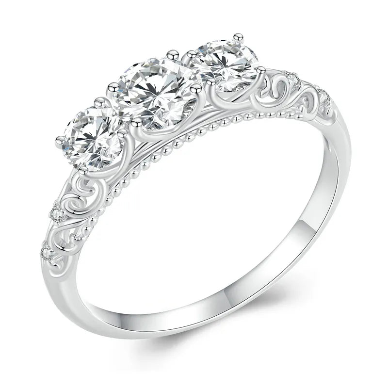 Radiant Moissanite Brilliance Ring