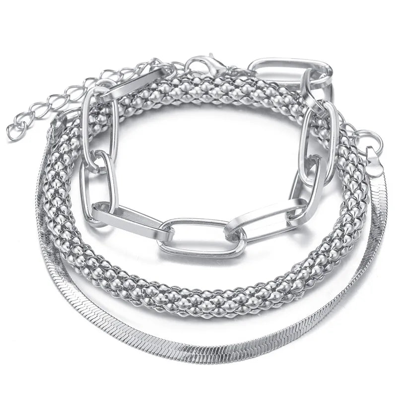 Vintage Chain Link Bracelets - Timeless Elegance