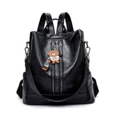 Women's Vintage Leather Backpack 