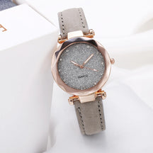 Rhinestone Star Sky Silver Pink Women's Fashion Quartz Wrist Watch