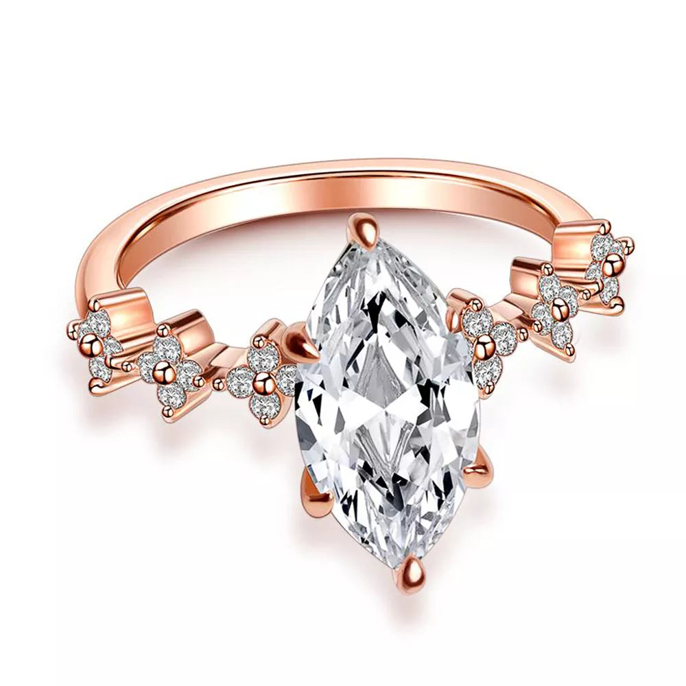 Dazzling Marquise Radiance Rings