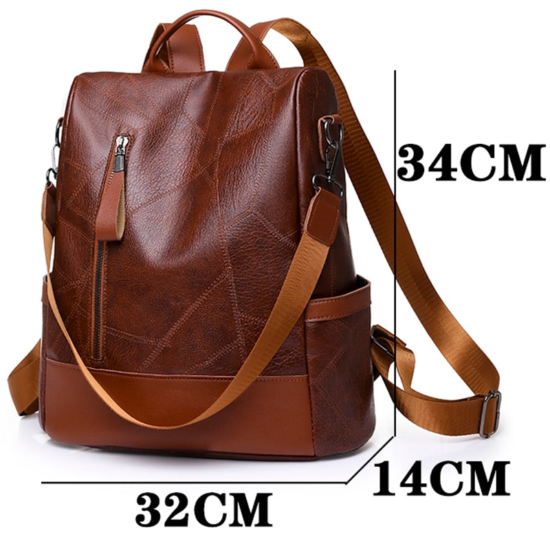 Women's Soft Leather Backpack