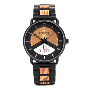 Timeless Timber Quartz Wristwatch