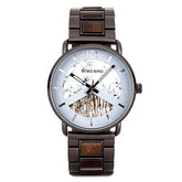 Timeless Timber Quartz Wristwatch