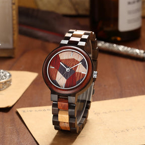 Timeless Wood Grain Elegance Watch